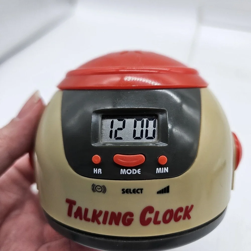 VTG 90s K.M.I Talking Digital Clock Alarm Disabled Vision Impaired Battery Works